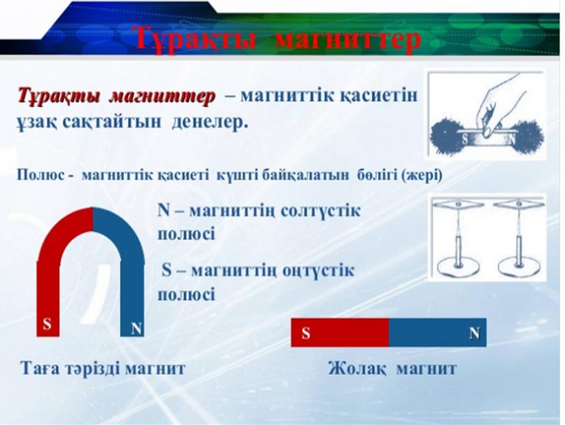 10 - 1 сабак - Магнит өрісі №108