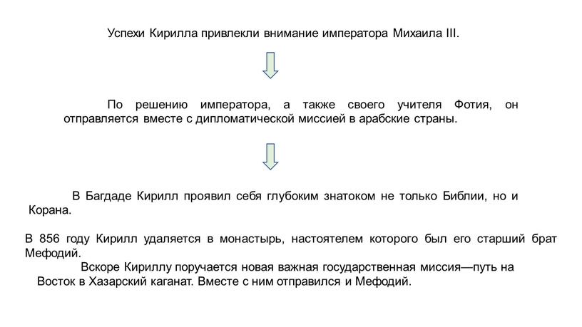 Успехи Кирилла привлекли внимание императора