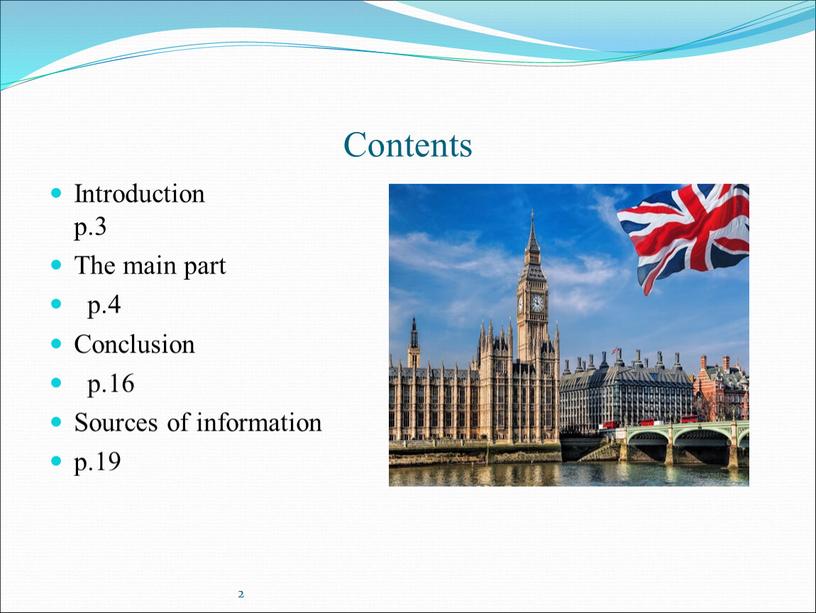 Contents Introduction p