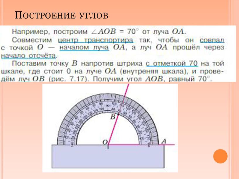 Построение углов