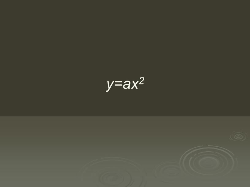 y=ax2