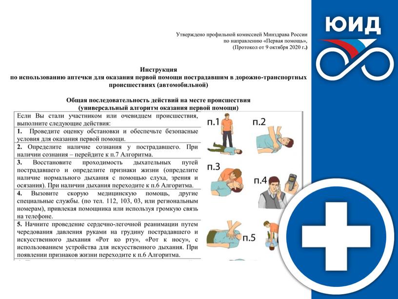 Современные средства оказания первой медицинской помощи