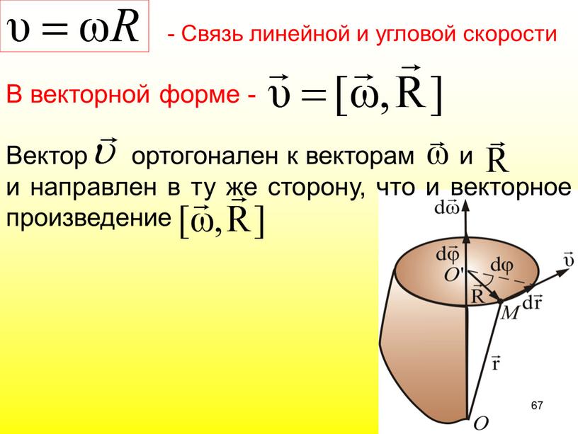 В векторной форме -