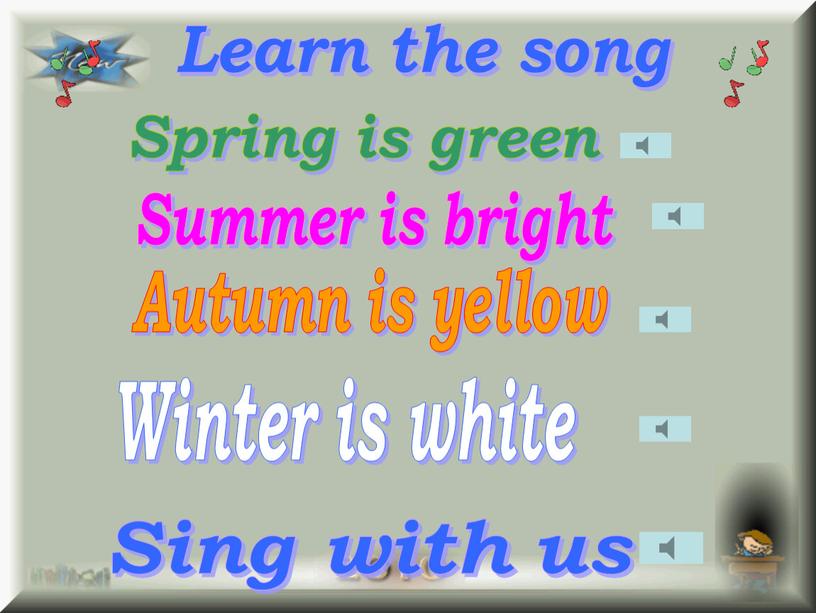 Learn the song Spring is green