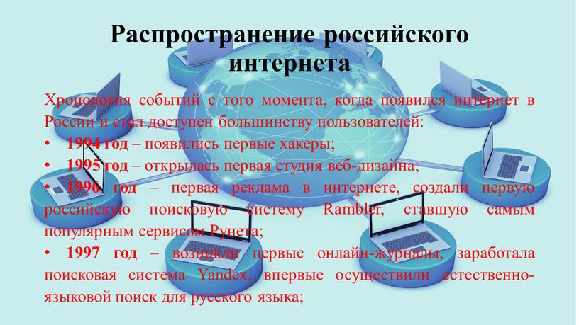 Распространение российского интернета