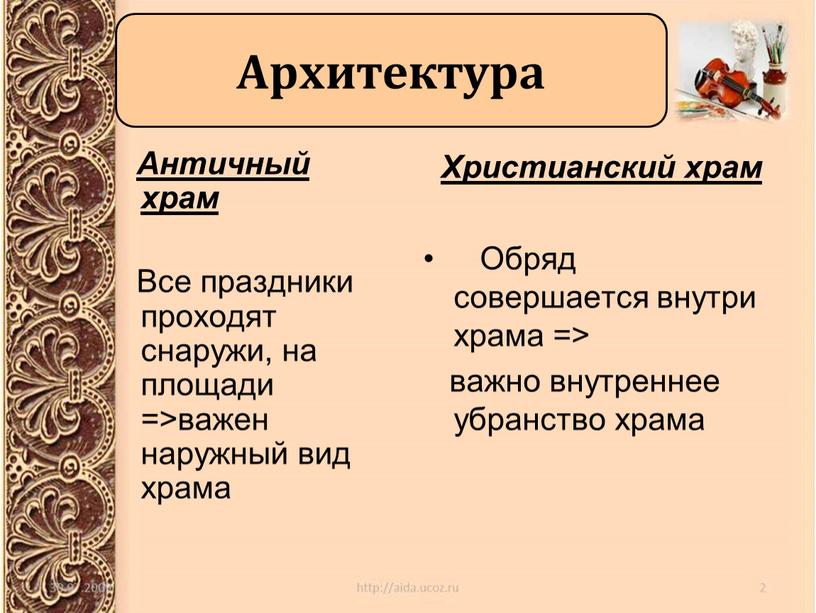 Архитектура Античный храм