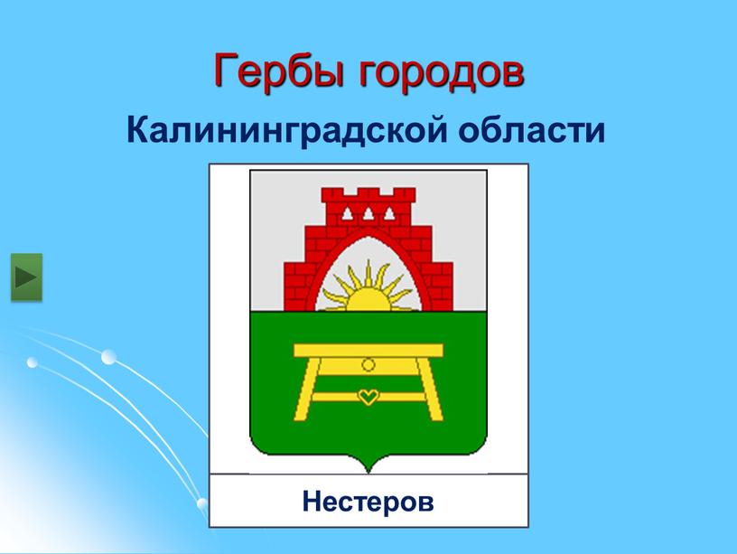 Гербы городов Калининградской области