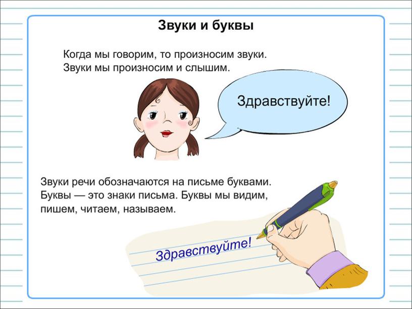 Презентация к уроку русского языка по теме "Как различать  звуки и буквы?" - 2 класс