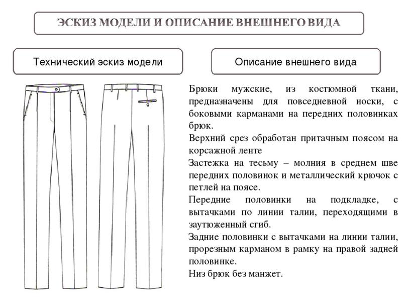 ПРЕЗЕНТАЦИЯ К УРОКУ ПРОИЗВОДСТВЕННОГО ОБУЧЕНИЯ НА ТЕМУ: "ОБРАБОТКА БРЮК"