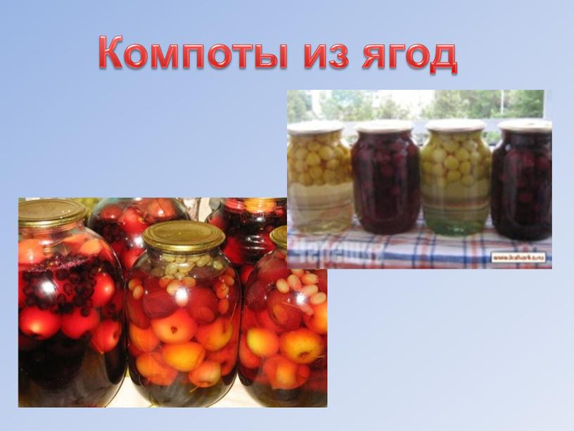 Компоты из ягод