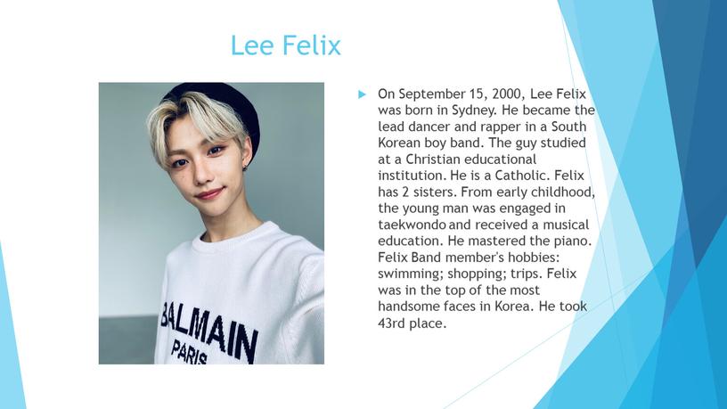 Lee Felix On September 15, 2000,