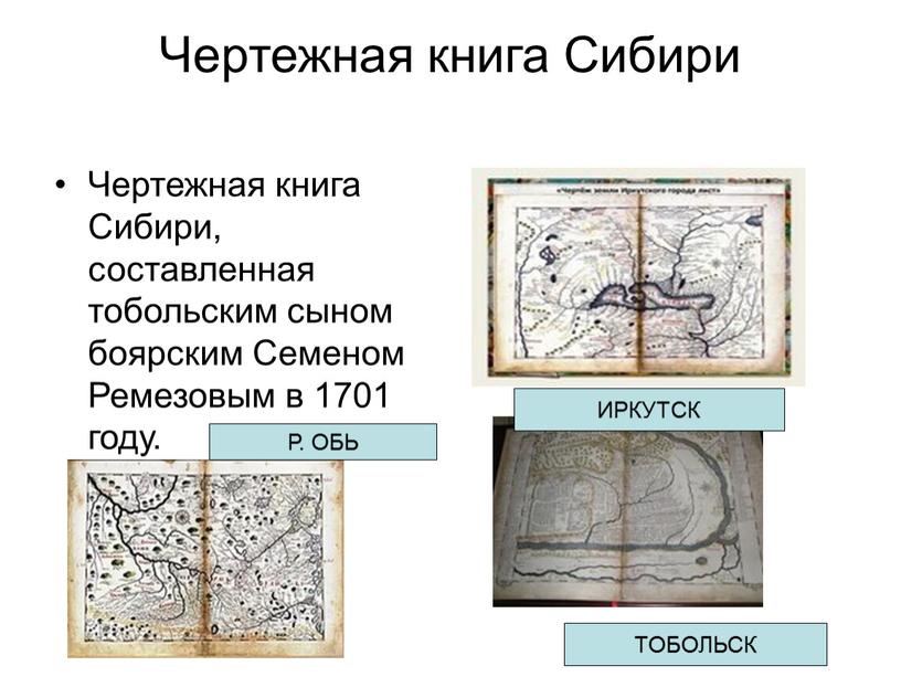 Чертежная книга Сибири Чертежная книга