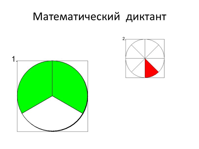 Математический диктант