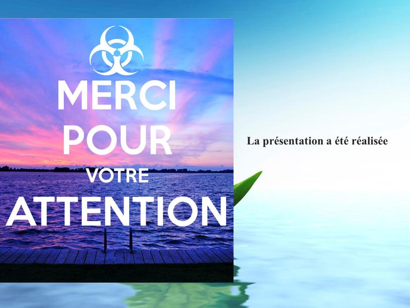 La présentation a été réalisée