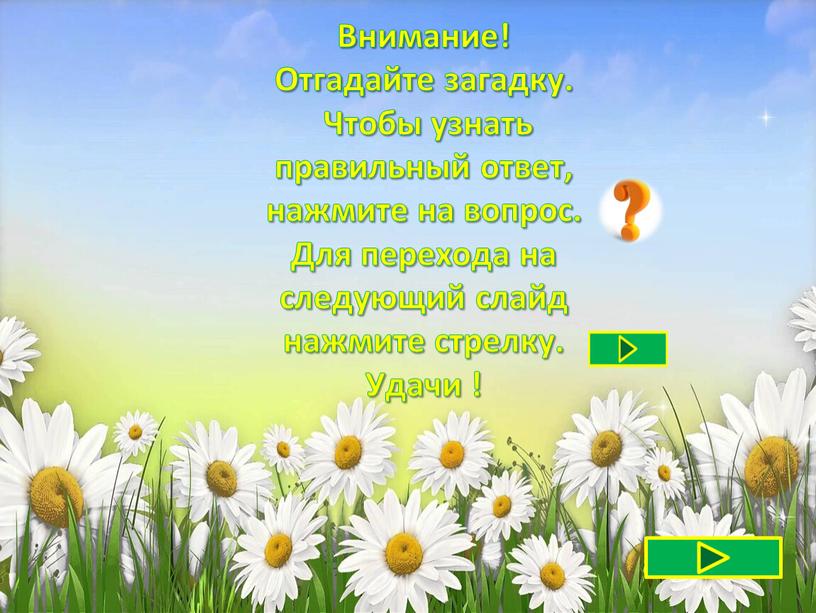 Внимание! Отгадайте загадку. Чтобы узнать правильный ответ, нажмите на вопрос