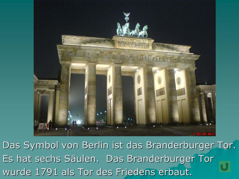 Das Symbol von Berlin ist das Branderburger