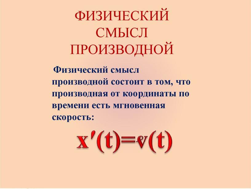 Презентация к открытому уроку в 10 классе по теме "Вычисление производных"