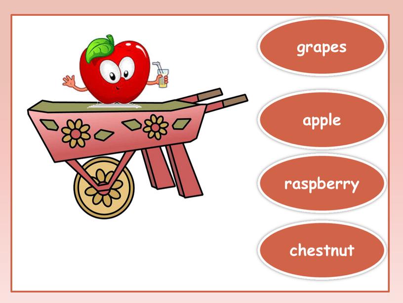 raspberry chestnut apple grapes