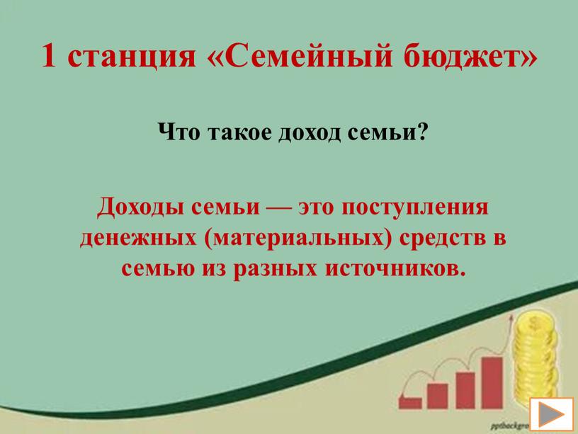 Семейный бюджет» Что такое доход семьи?