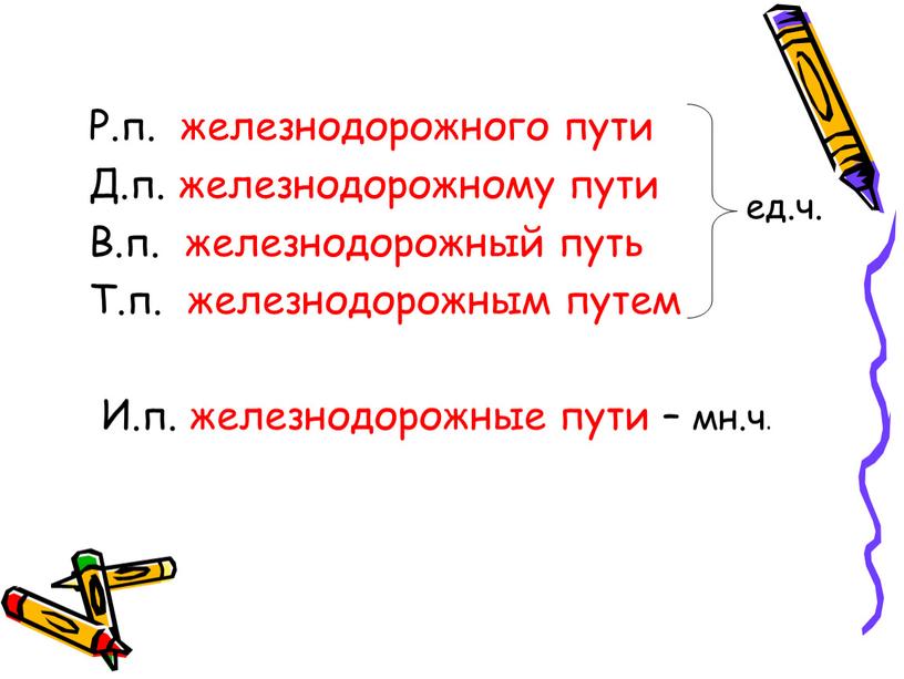 Р.п. железнодорожного пути Д