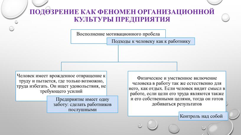 Подозрение как феномен организационной культуры предприятия