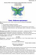 Конспект НОД по изодеятельности тема: "Бабочки-красавицы"