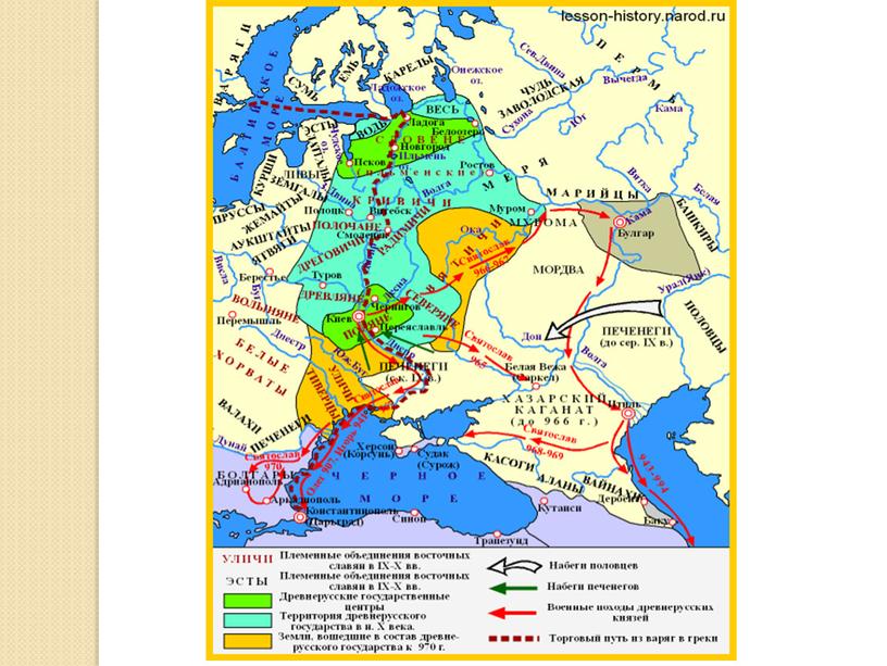 Материалы к уроку по Истории России 6 класс "Соседи восточных славян"