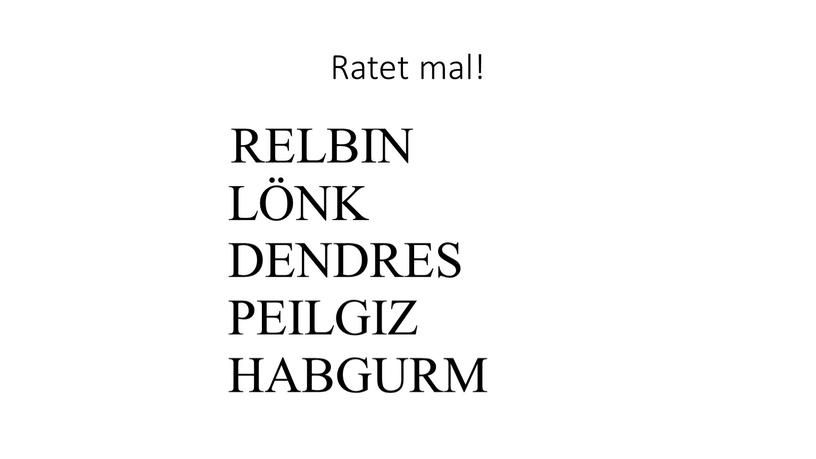 Ratet mal!