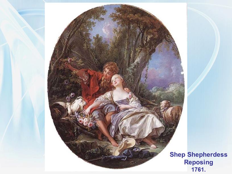 Shep Shepherdess Reposing 1761