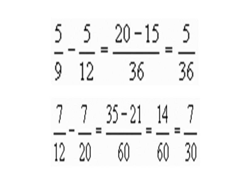 Презентация урока математики на тему "Сложение и вычитание дробей с разными знаменателями", 6 класс
