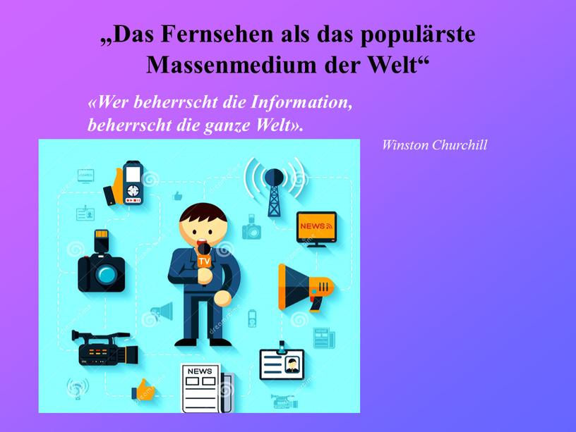 Das Fernsehen als das populärste