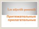 Методическая разработка урока по французскому языку по теме "Притяжательные прилагательные" в 5 классе.