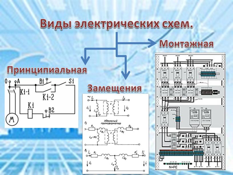 Виды электрических схем. Принципиальная