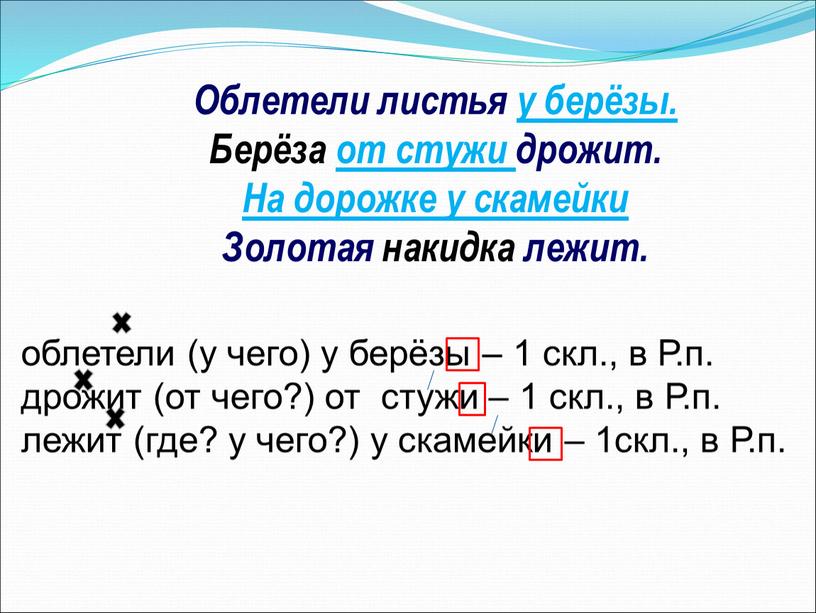 Облетели листья у берёзы. Берёза от стужи дрожит