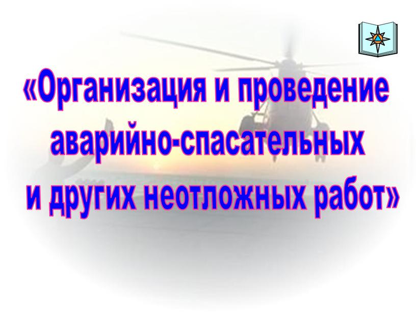 Организация и проведение аварийно-спасательных и других неотложных работ»