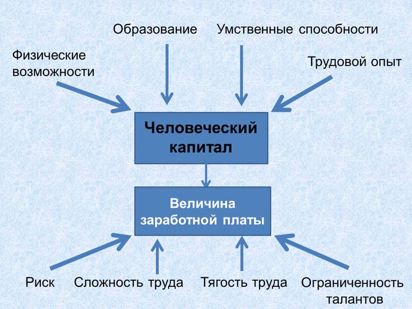 Человеческий капитал Образование