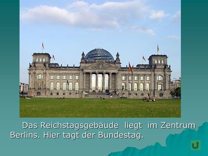 Das Reichstagsgebäude liegt im