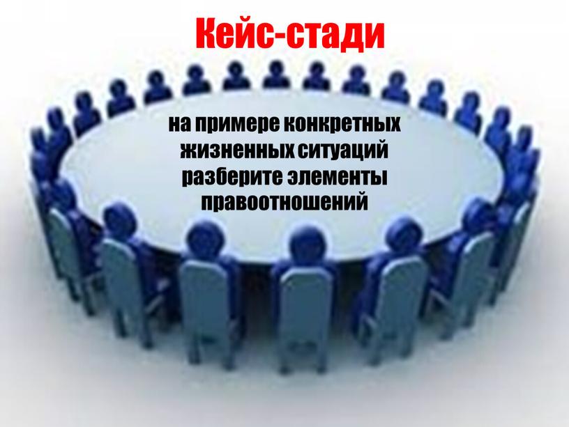 Кейс-стади на примере конкретных жизненных ситуаций разберите элементы правоотношений