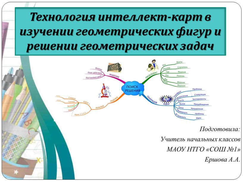 Технология интеллект-карт в изучении геометрических фигур и решении геометрических задач