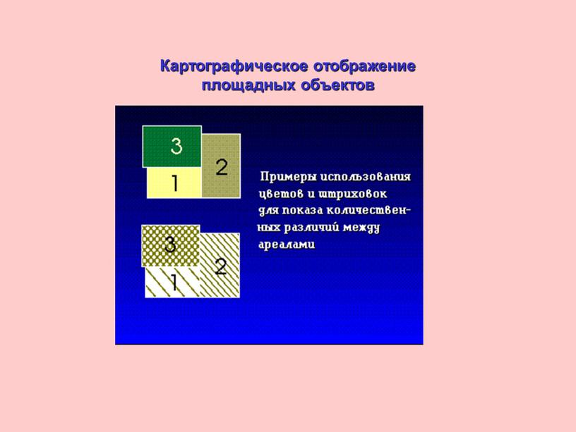 Картографическое отображение площадных объектов