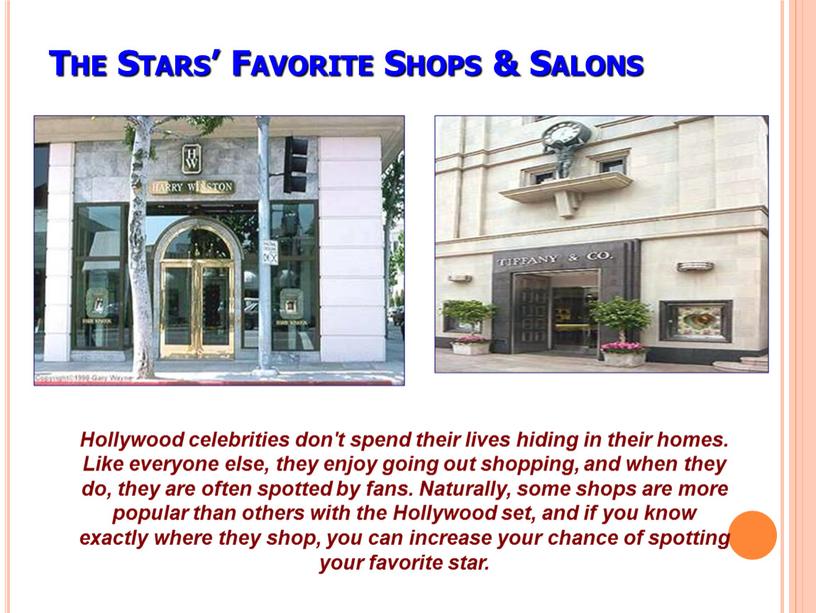 The Stars’ Favorite Shops & Salons