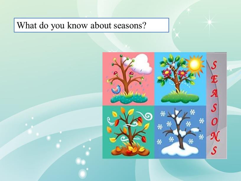 What do you know about seasons?