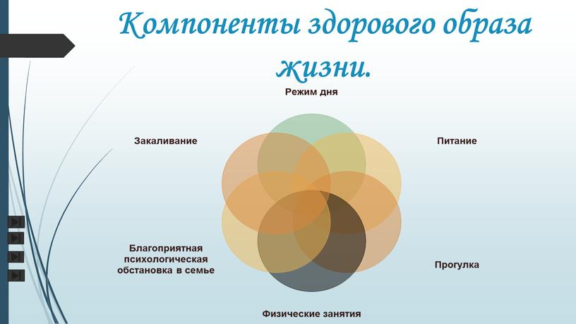 Компоненты здорового образа жизни