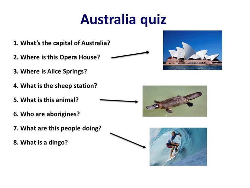 Australia quiz 1. What’s the capital of