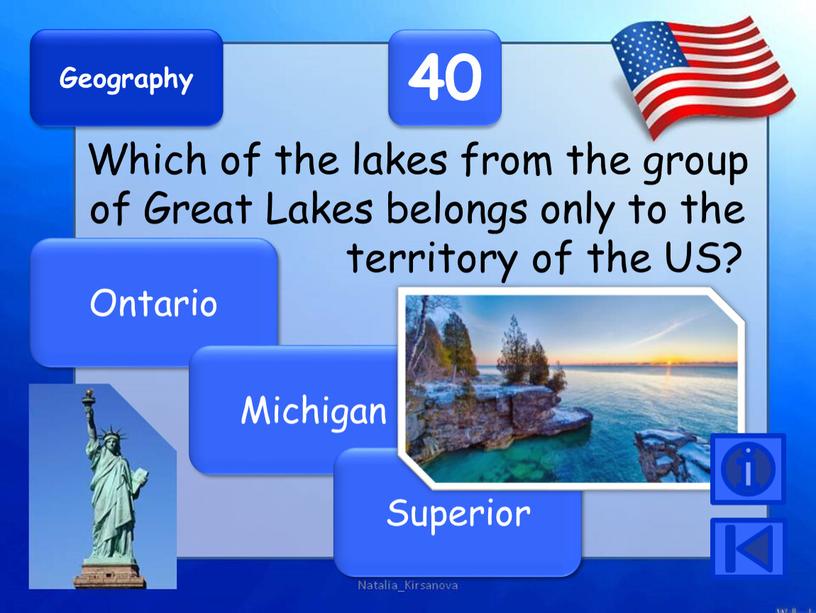 Geography 40 Which of the lakes from the group of