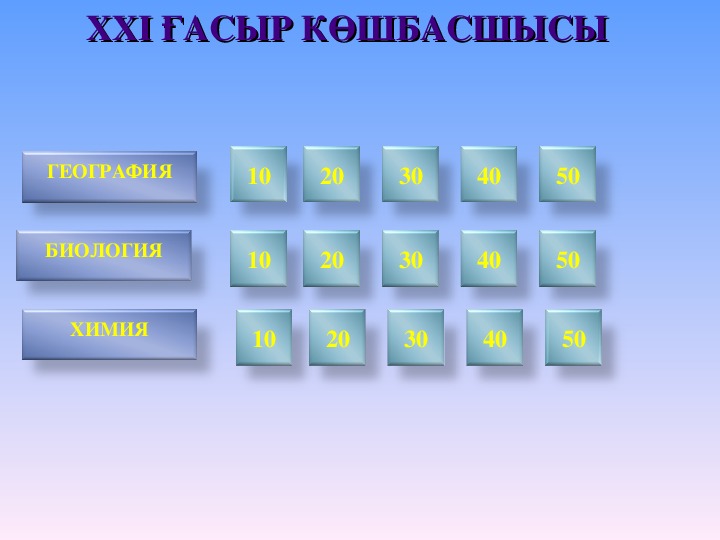 21 ғасыр көшбасшысы