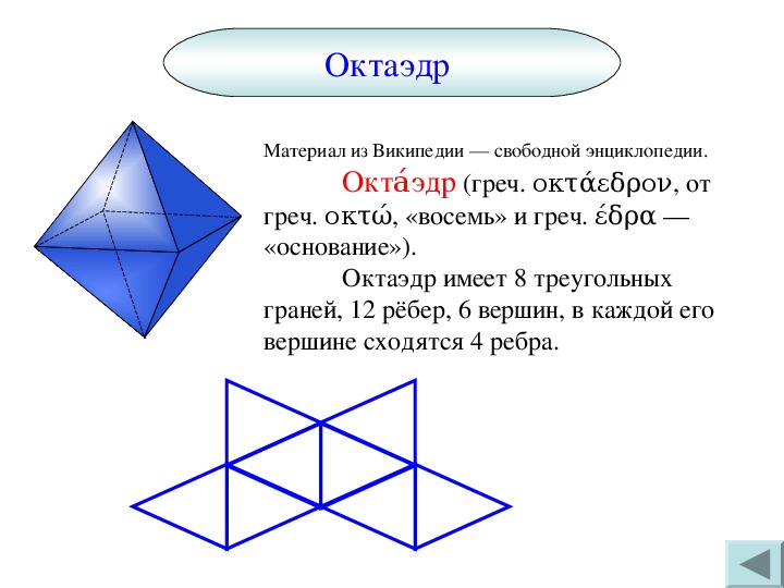 Многогранники 6 класс презентация