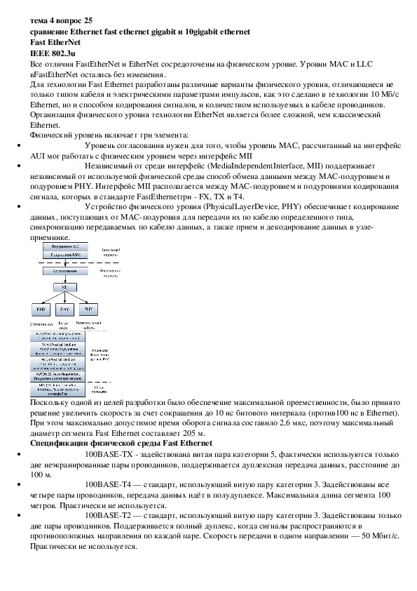Обложка для материала Лекция "Сравнение Ethernet "