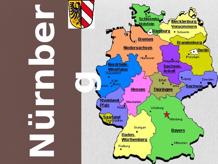Презентация по немецкому языку "Цель поездки - Нюрнберг"