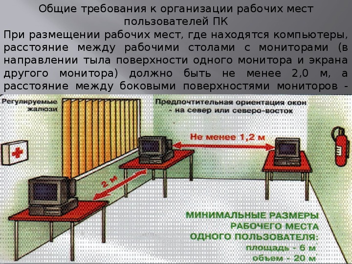 Основные требования к проекту рабочего места